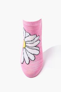 PINK/MULTI Daisy Graphic Ankle Socks, image 3
