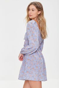 BLUE/MULTI Ditsy Floral Mini Dress, image 2