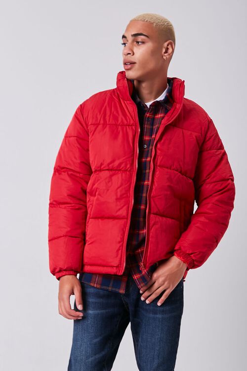 RED Recycled Puffer Jacket, image 1