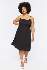 BLACK Plus Size Cami Mini Dress, image 4