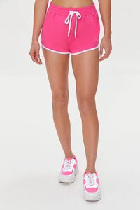MIAMI PINK Active Ringer Dolphin Shorts, image 2