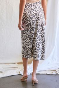 TAN/BLACK Leopard Print Midi Skirt, image 4
