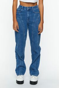 Recycled Cotton Seamed 90s-Fit Jeans, image 6