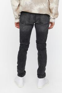 WASHED BLACK Faded Skinny Jeans, image 4