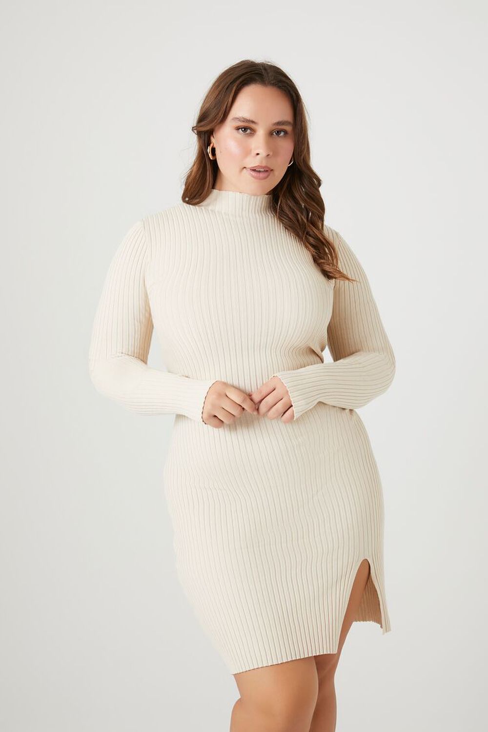 BIRCH Plus Size Bodycon Sweater Dress, image 2