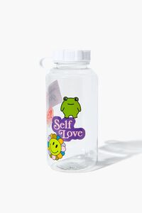 CLEAR/MULTI Sticker Graphic Water Bottle, image 3
