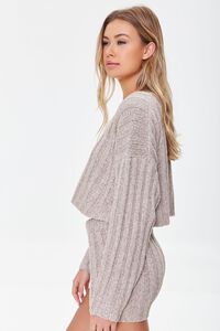 TAUPE Wide-Ribbed Boxy Sweater, image 3