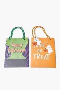 ORANGE/MULTI Halloween Graphic Gift Bag Set, image 1