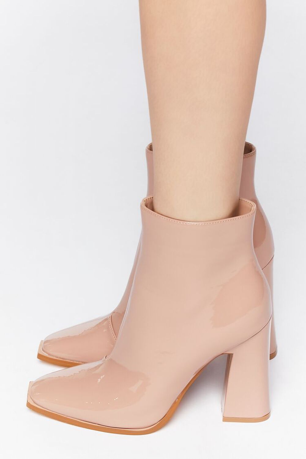 NUDE Faux Patent Leather Booties, image 2