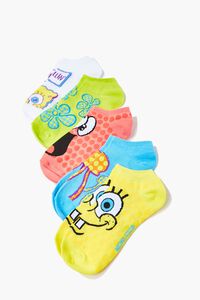 BLACK/MULTI SpongeBob SquarePants Ankle Socks Set - 5 Pack, image 1