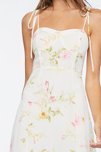 IVORY/MULTI Floral Print Sweetheart Dress, image 5