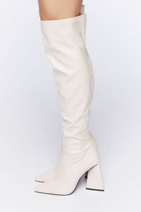 CREAM Faux Leather Over-the-Knee Boots, image 2