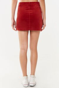 Velvet A-Line Mini Skirt, image 3