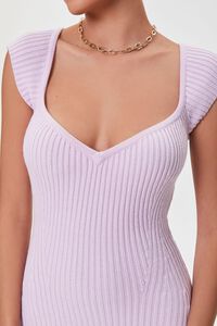 LIGHT PINK Sweater-Knit Mini Dress, image 5