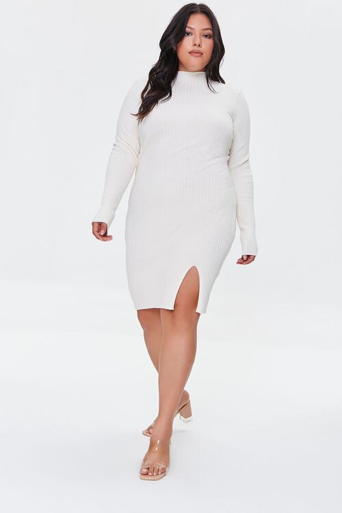 CREAM Plus Size Bodycon Sweater Dress, image 4