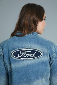 MEDIUM/MULTI Plus Size Ford Denim Jacket, image 7