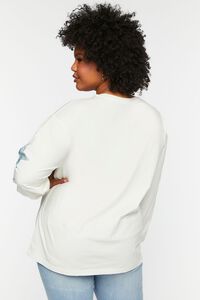WHITE/MULTI Plus Size Def Leppard Long-Sleeve Graphic Tee, image 3