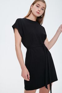 BLACK Dolman T-Shirt Dress, image 1