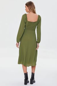 OLIVE Sweetheart Peasant-Sleeve Dress, image 4