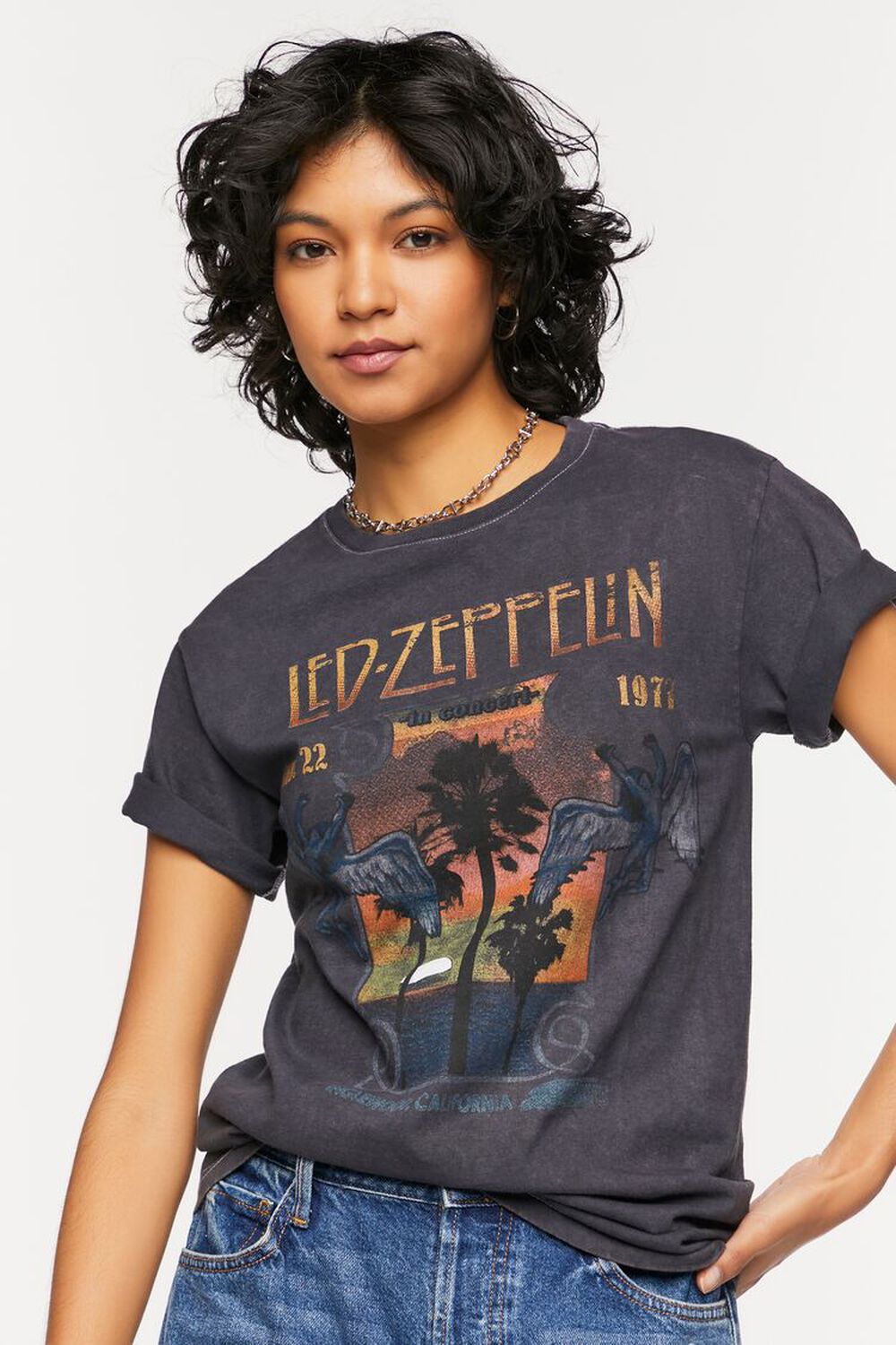 BLACK/MULTI Led Zeppelin Graphic Tee, image 1