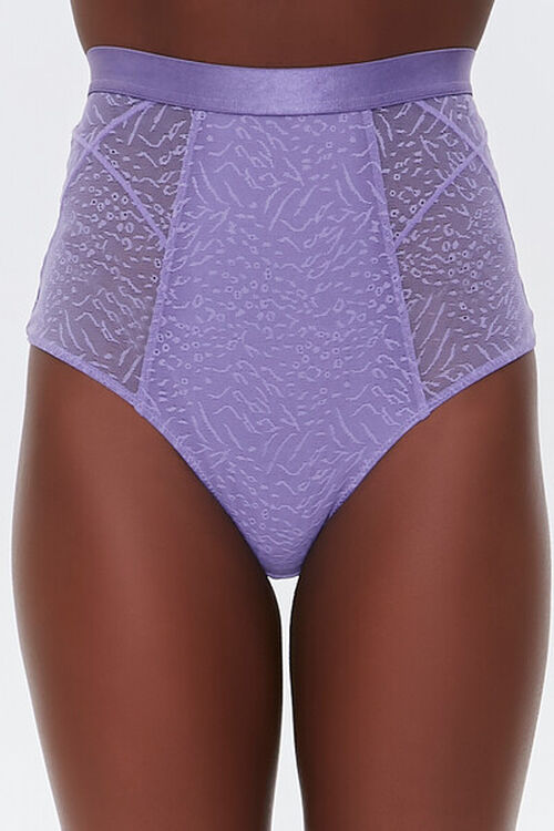 VIOLET Mesh Embroidered Panties, image 2