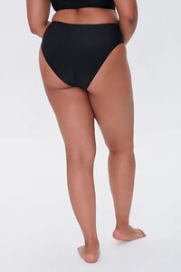 BLACK Plus Size High-Rise Bikini Bottoms, image 4
