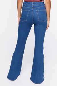 Button-Hem Flare Jeans, image 4