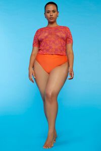 FIESTA/SHOCKING PINK Plus Size Sports Illustrated Swim Cover-Up Tee, image 4