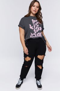 CHARCOAL/MULTI Plus Size Be Kind Graphic Tee, image 4