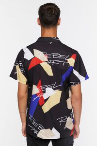 BLACK/MULTI Rebel Art Abstract Print Shirt, image 3