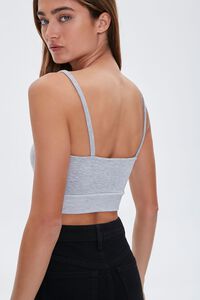 HEATHER GREY Ruched Cropped Cami, image 4