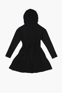 BLACK Girls Hooded Drop-Sleeve Dress (Kids), image 2