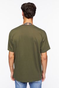 OLIVE/RED Embroidered Primavera Rose Graphic Tee, image 3