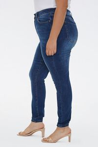 DARK DENIM Plus Size High-Rise Skinny Jeans, image 3