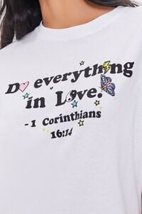 WHITE/MULTI Do Everything In Love Graphic Tee, image 5