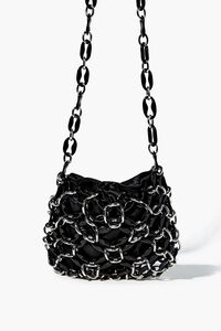 BLACK Interlocking Chain Shoulder Bag, image 1