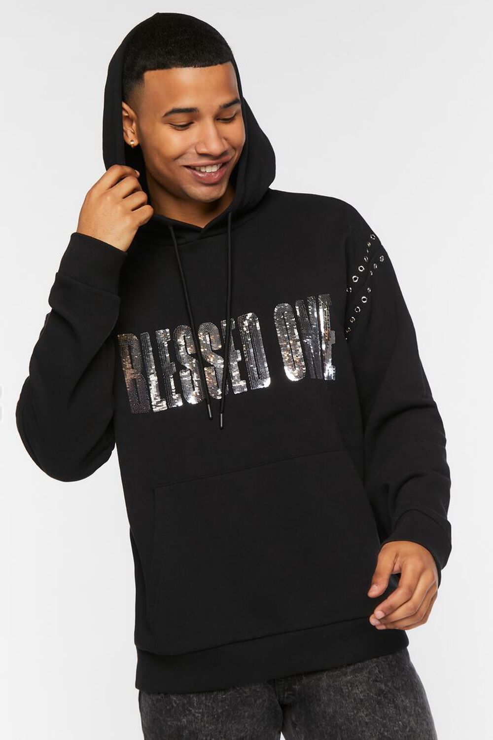 Sequin Blessed One Hoodie