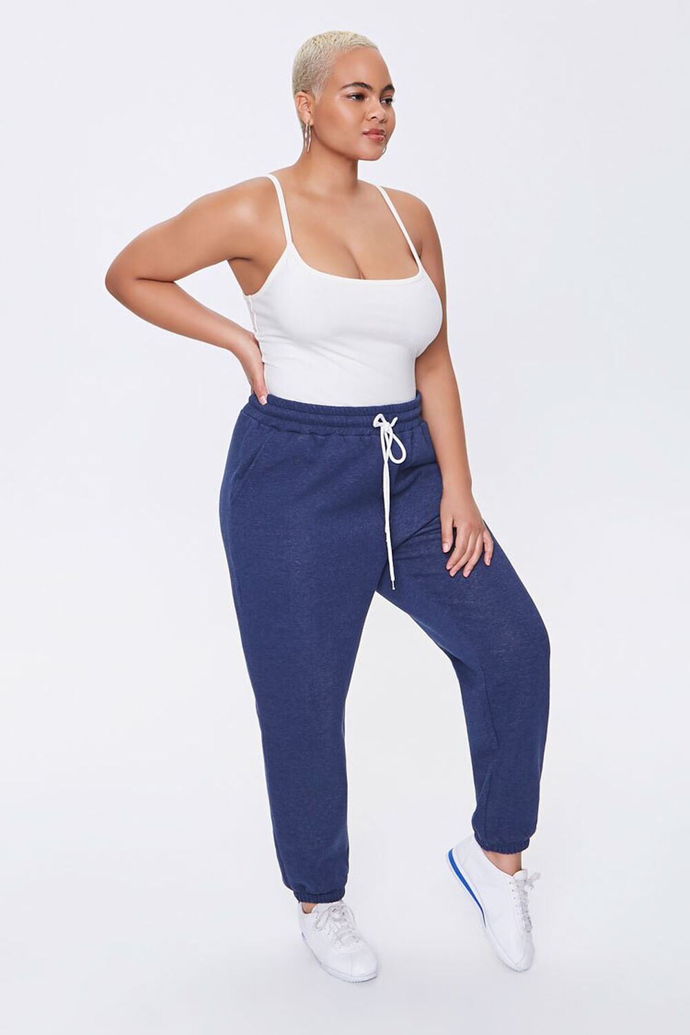 NAVY Plus Size French Terry Joggers, image 1