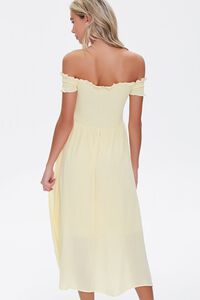 YELLOW Smocked Off-the-Shoulder Dress, image 4