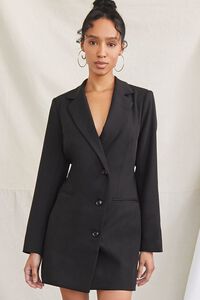 BLACK Tortoiseshell-Buttoned Blazer Dress, image 5