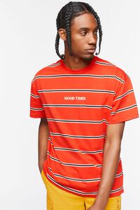 RED/MULTI Embroidered Good Times Tee, image 1