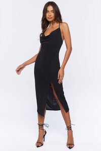 BLACK Cami Midi Slip Dress, image 5