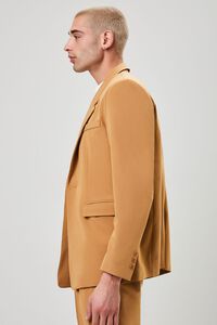 BROWN Notched Button-Front Blazer, image 2