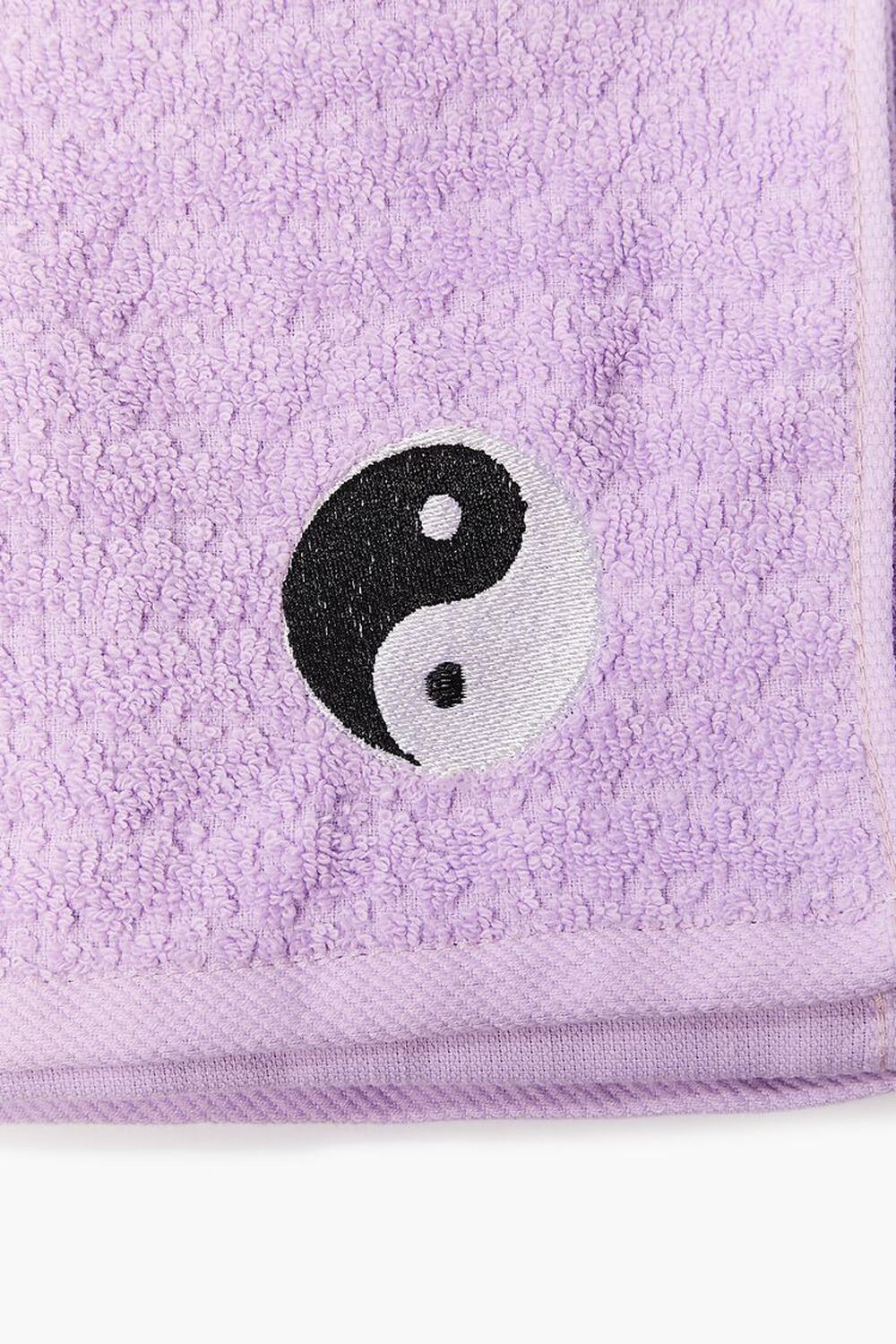 LAVENDER Embroidered Yin Yang Hand Towel, image 3