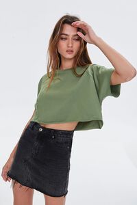 OLIVE Cropped Crew Tee, image 1