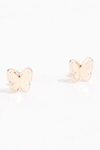GOLD Butterfly Stud Earrings, image 1