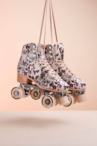 WHITE/MULTI Secret Garden Quad Roller Skates, image 3