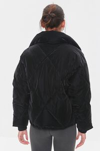 BLACK Zip-Up Puffer Jacket, image 3