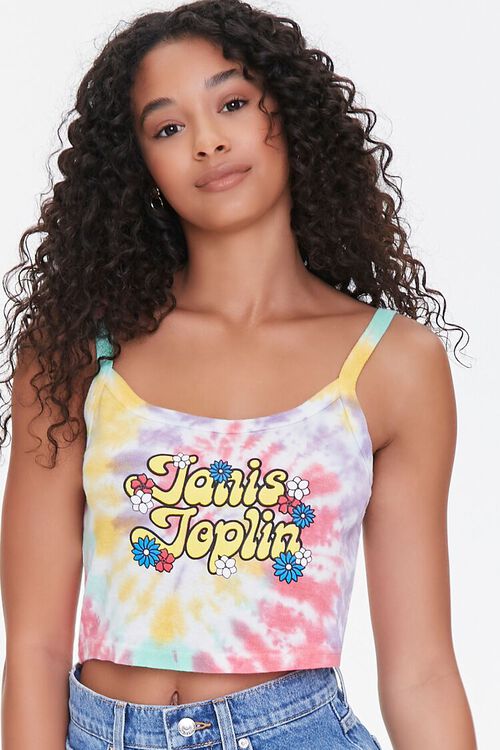 PINK/MULTI Tie-Dye Janis Joplin Cami, image 1