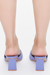 PURPLE Square-Toe Block Heels, image 3